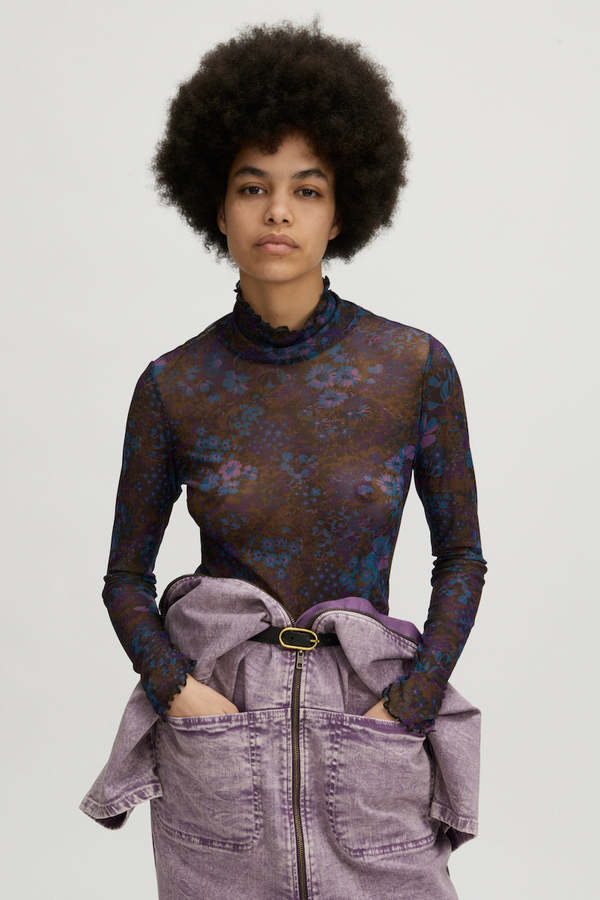 Rachel Comey Recall Top - Blue Flowers