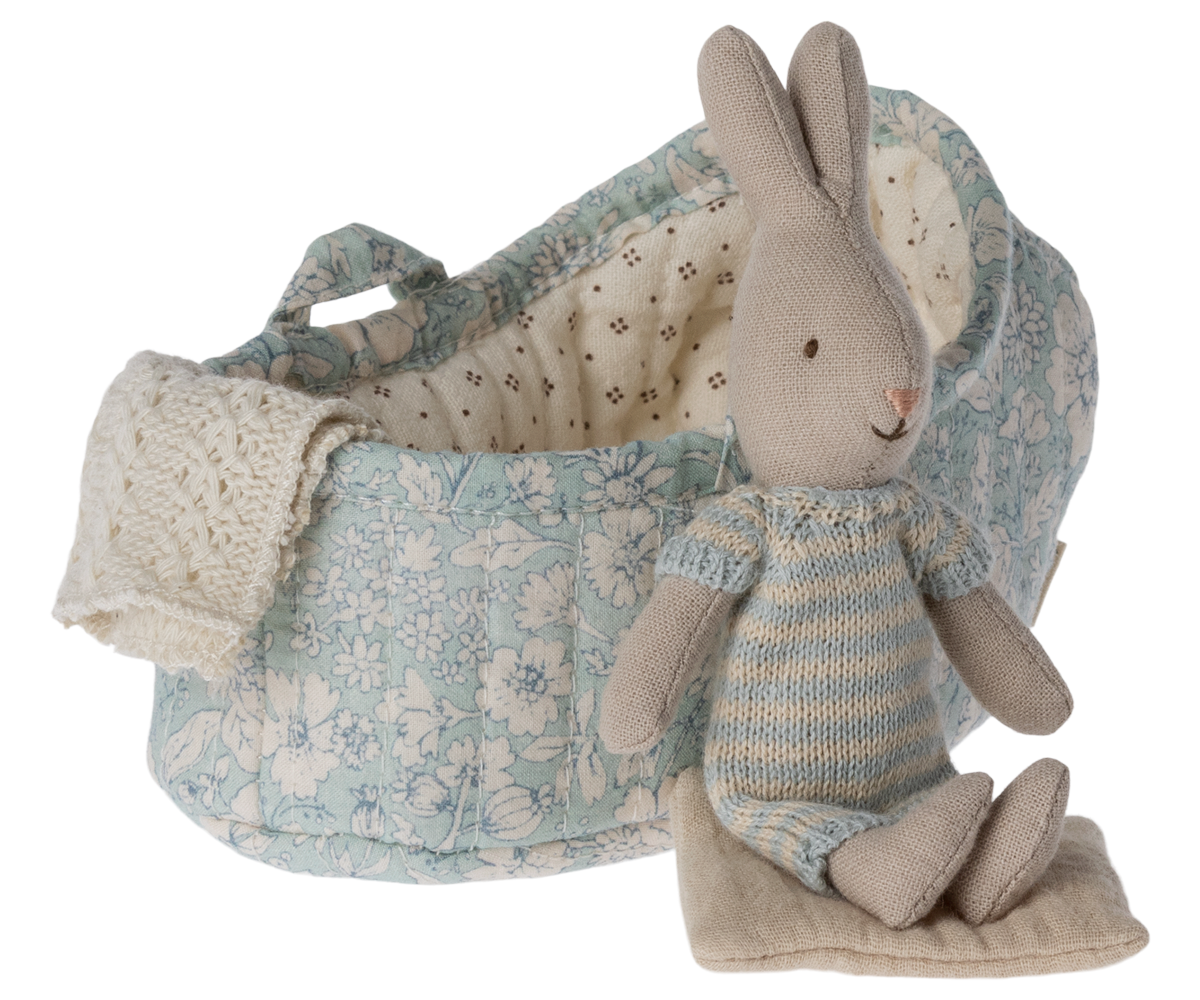 Image of Rabbit in Carry Cot, Micro - Mint