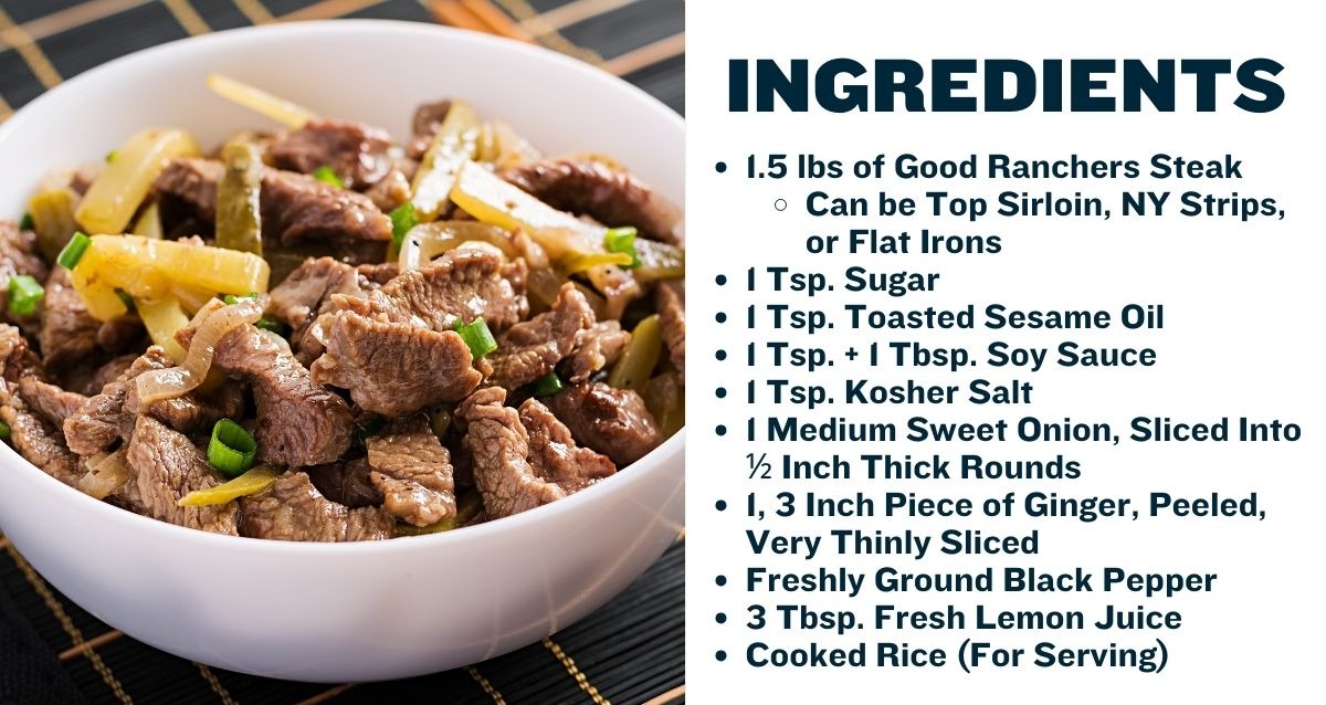 Good Ranchers Ginger Beef Recipe