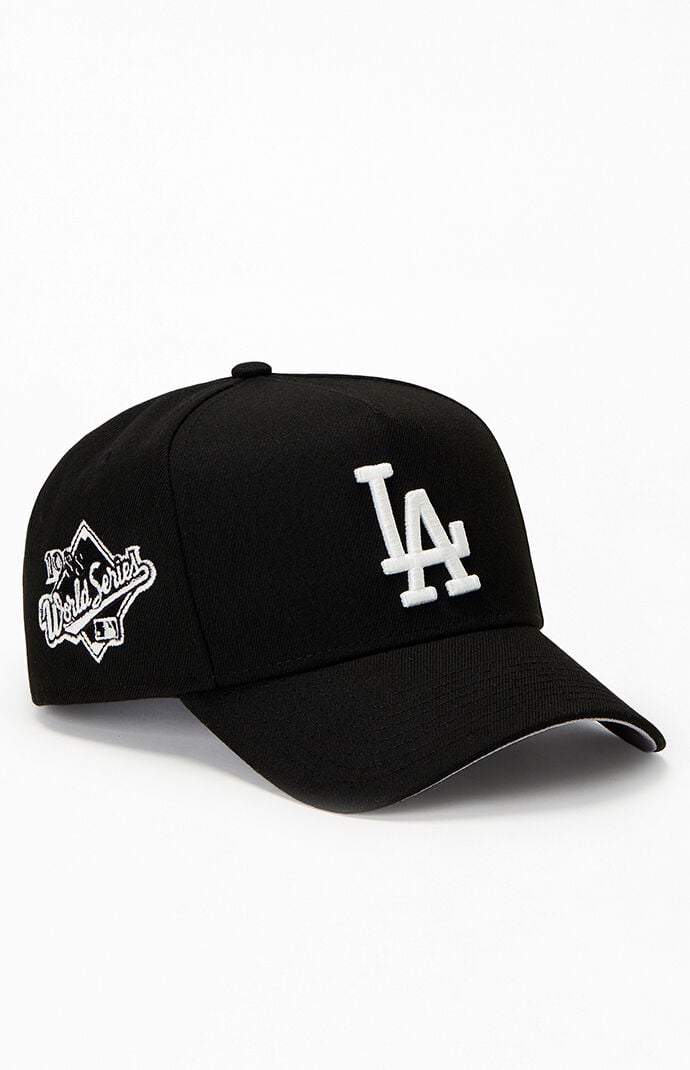 Image: Black LA Dodgers 9FORTY World Series Snapback Hat