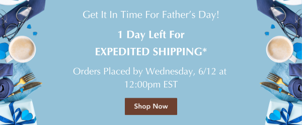 Get it in time for Father's Day! 1 days left for expedited shipping. 