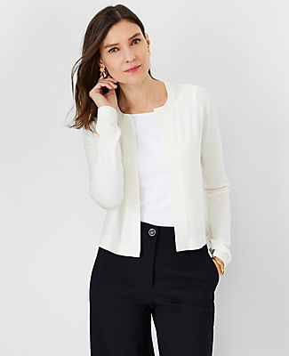 Seasonless Cropped Open Cardigan