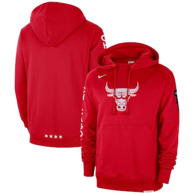  Nike Red  2023/24 City Edition Courtside Standard Issue Pullover Hoodie