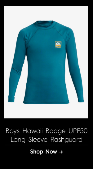 Boys 8-16 Hawaii Badge UPF50 Long Sleeve Rashguard