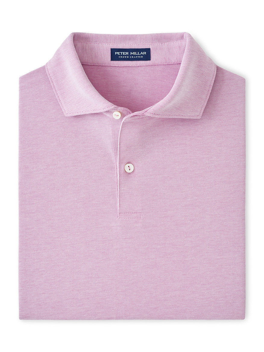 Image of Peter Millar Albatross Cotton Blend Piqué Polo in Valencia