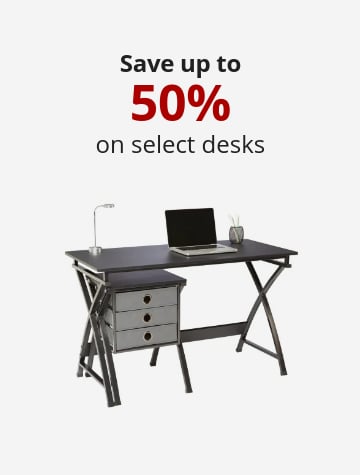 Save up to 0.5 on height-adjustable & L-shaped desks