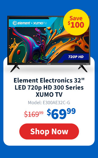 Element Electronics 32" LED 720p HD 300 Series XUMO TV