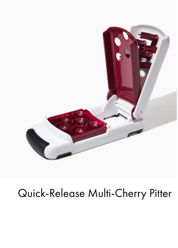 Quick-release multi-cherry pitter