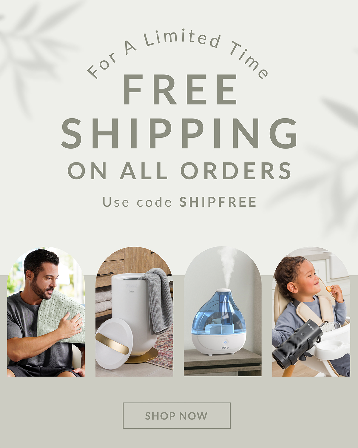 Free Shipping On All Orders For A Limited Time