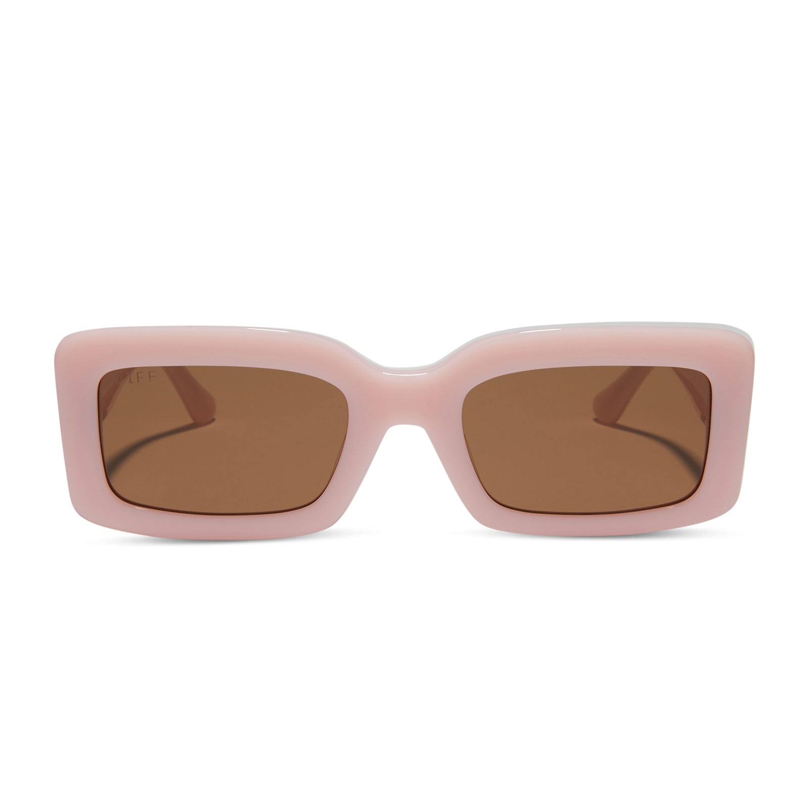 Image of INDY - PINK VELVET + BROWN SUNGLASSES