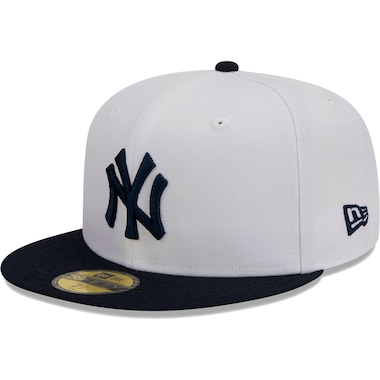  New Era White/Navy  Optic 59FIFTY Fitted Hat