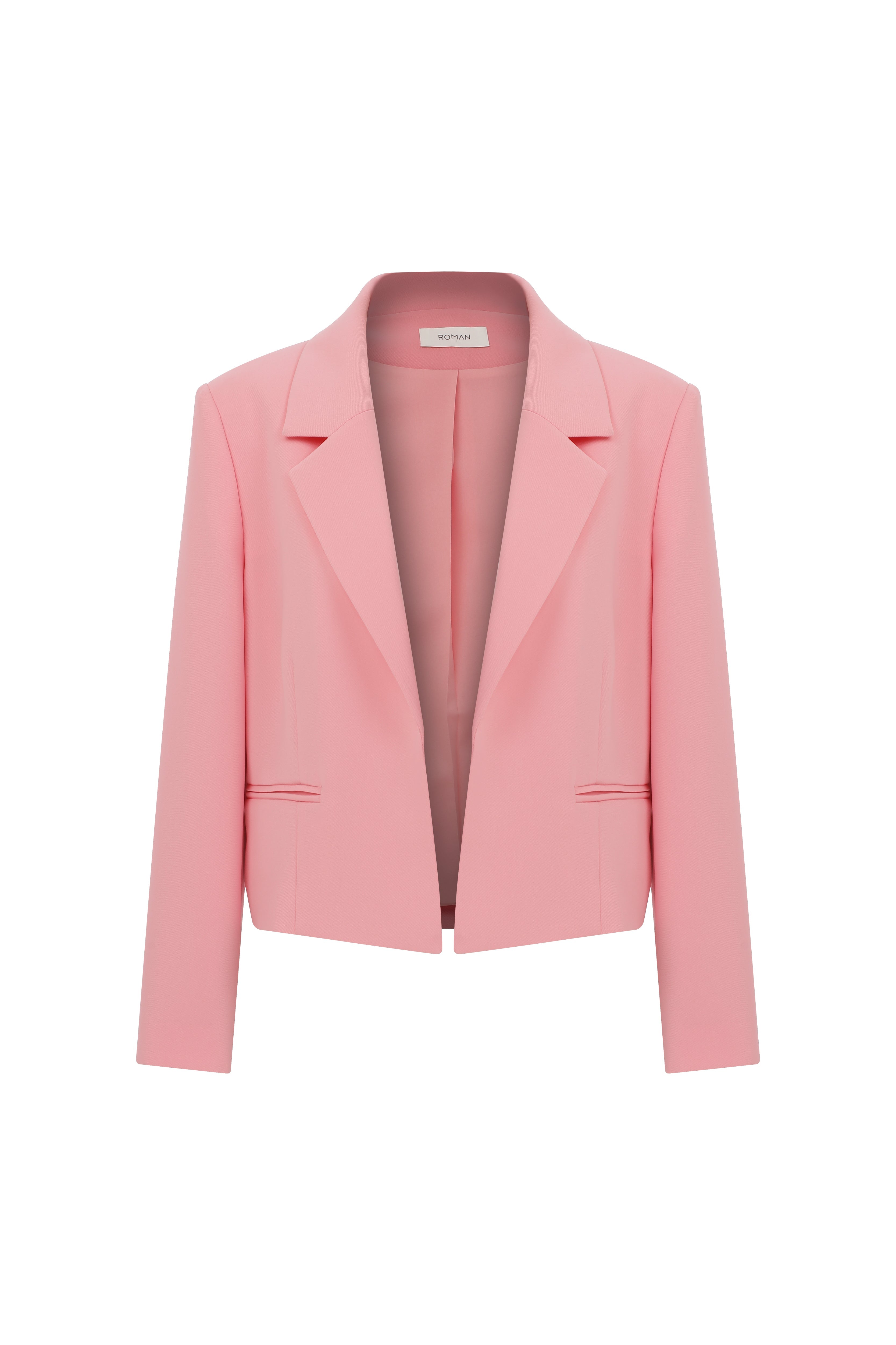 Image of Flamingo Silk Crepe Blazer