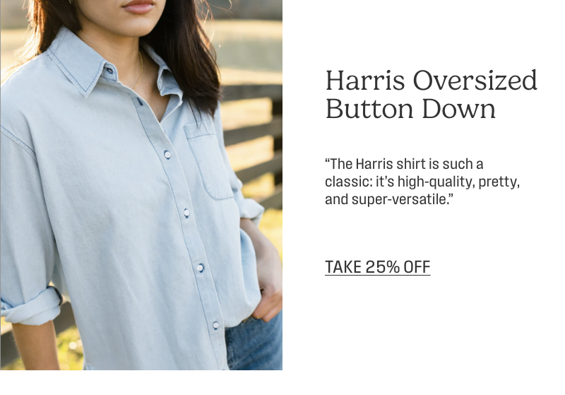 Shop the Harris Oversized Button Down