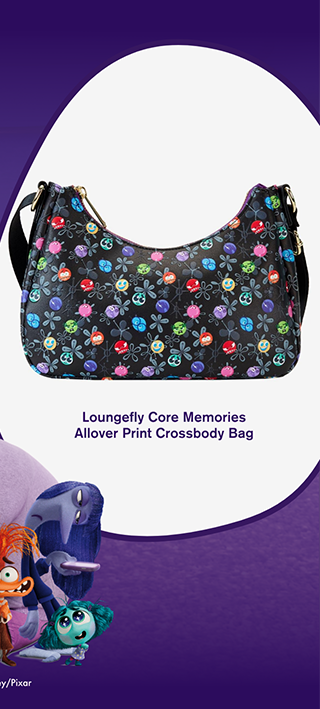 Loungefly Core Memories Allover Print Crossbody Bag