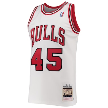  Mitchell & Ness Michael Jordan White  1994-95 Hardwood Classics Authentic Player Jersey