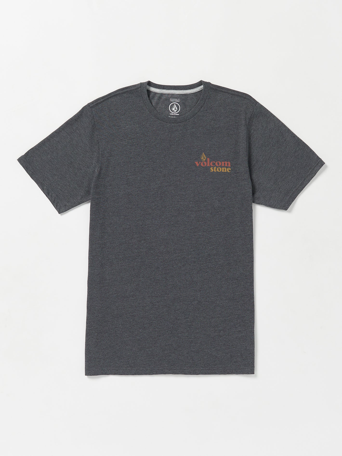 Image of Stone Bubbled Short Sleeve Tee - Dark Black Heather