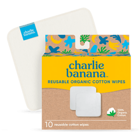 10 Reusable Organic Cotton Wipes