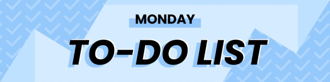 Monday to-do list image