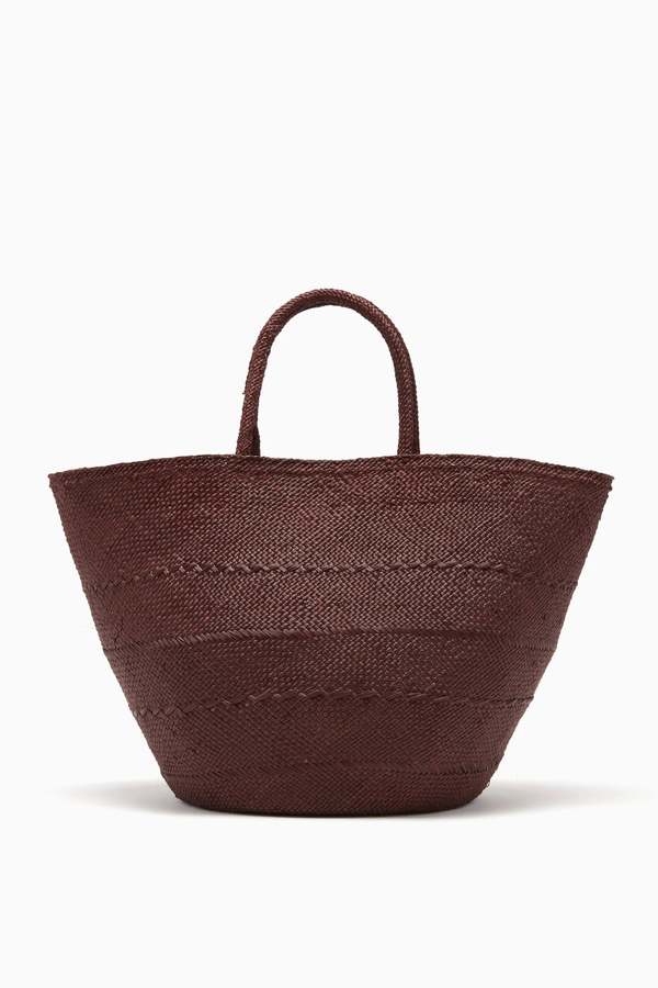 Ulla Johnson Marta Large Basket - Chocolate/Natural