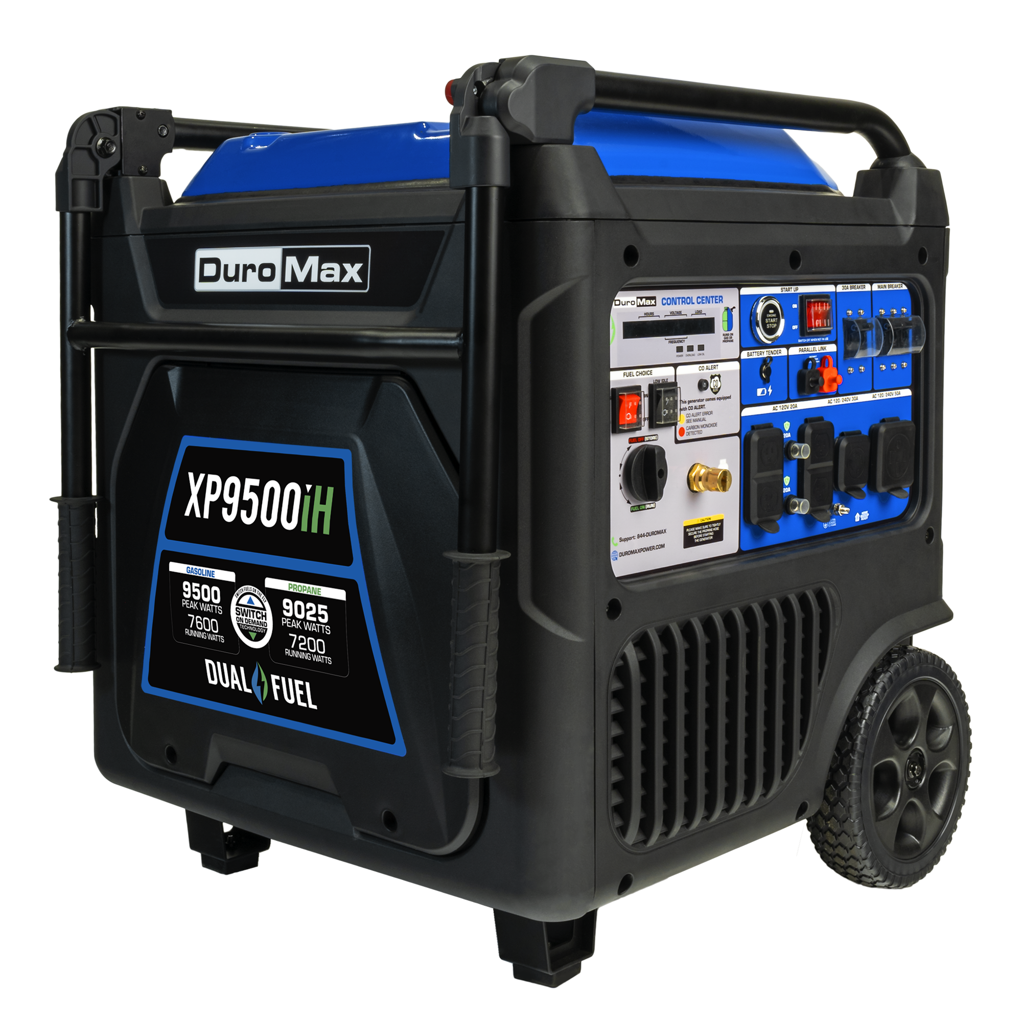 Image of 9,500 Watt Portable Dual Fuel Inverter Generator w/ CO Alert