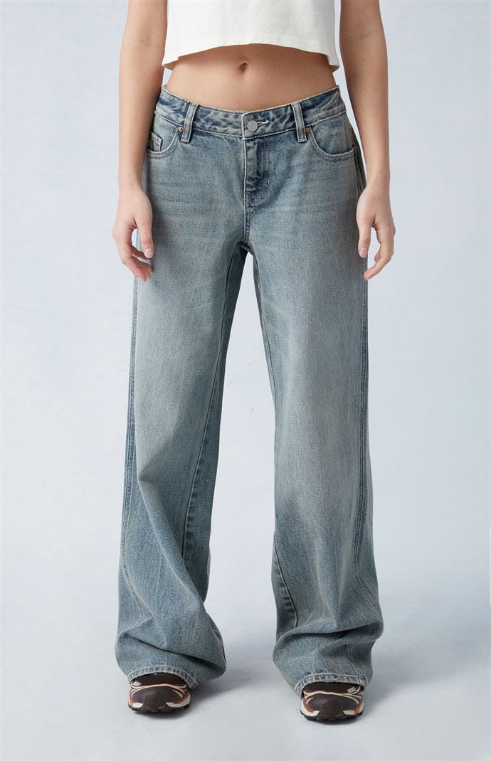 Image: Casey Dark Indigo Low Rise Baggy Jeans