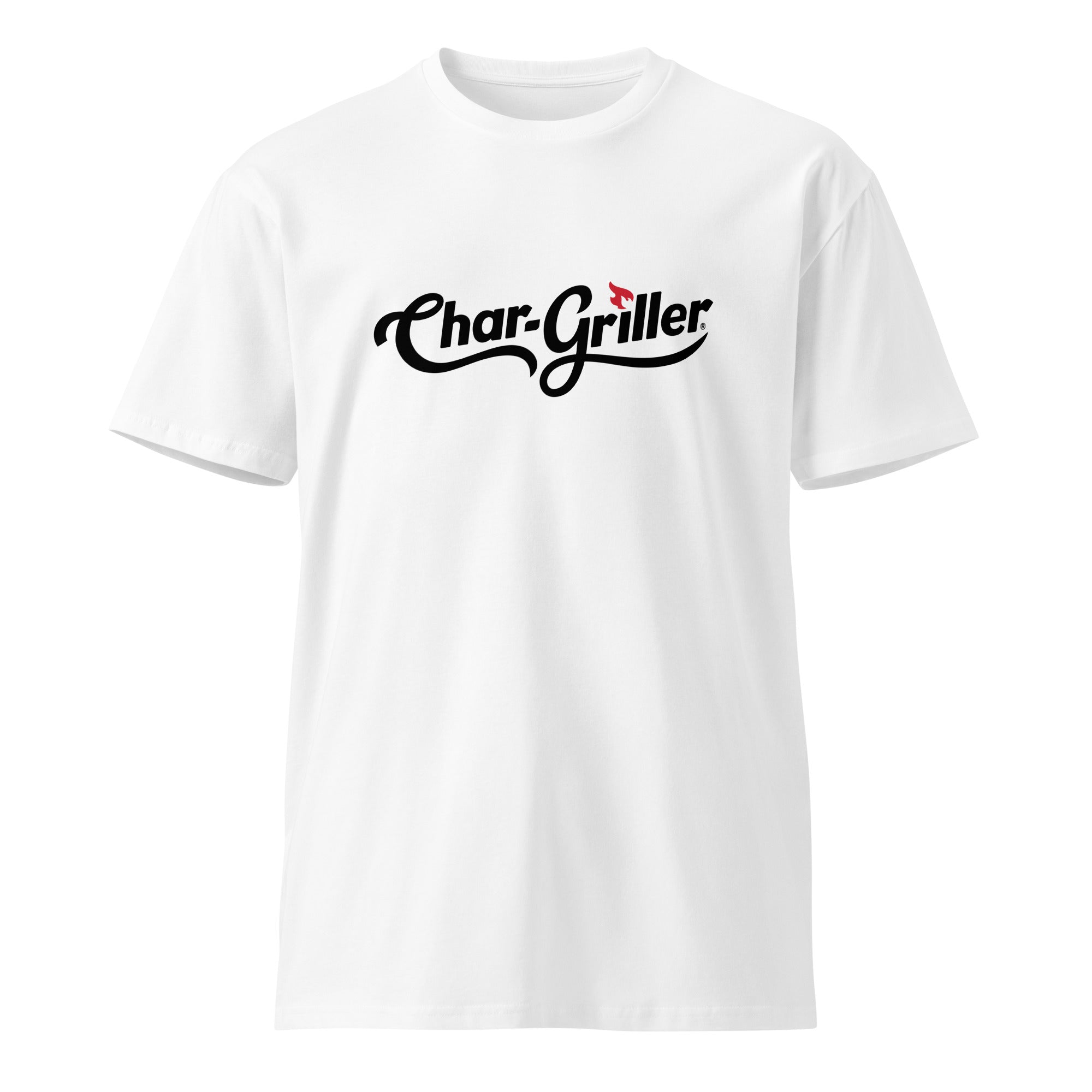 Image of Char-Griller Logo Unisex Premium T-Shirt (White)