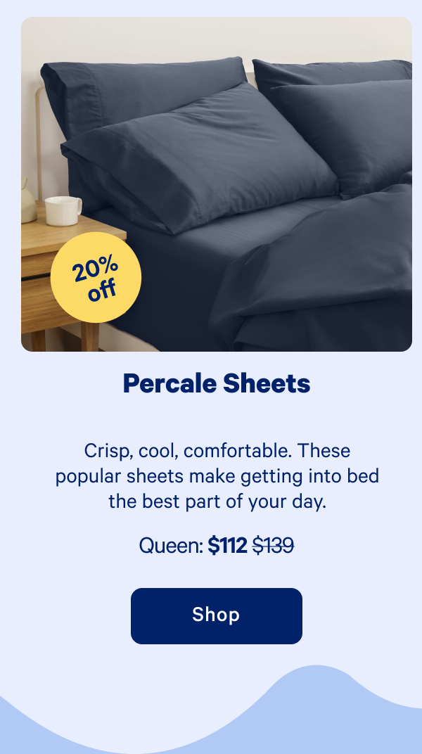 Percale Sheets >> Shop >>