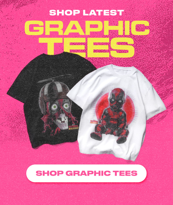 Graphic tees. Shop now