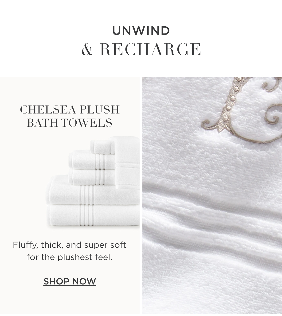 CHELSEA PLUSH BATH TOWELS