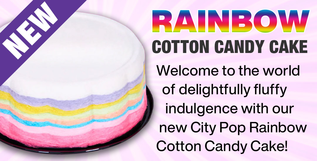 City Pop Rainbow Cotton Candy Cake