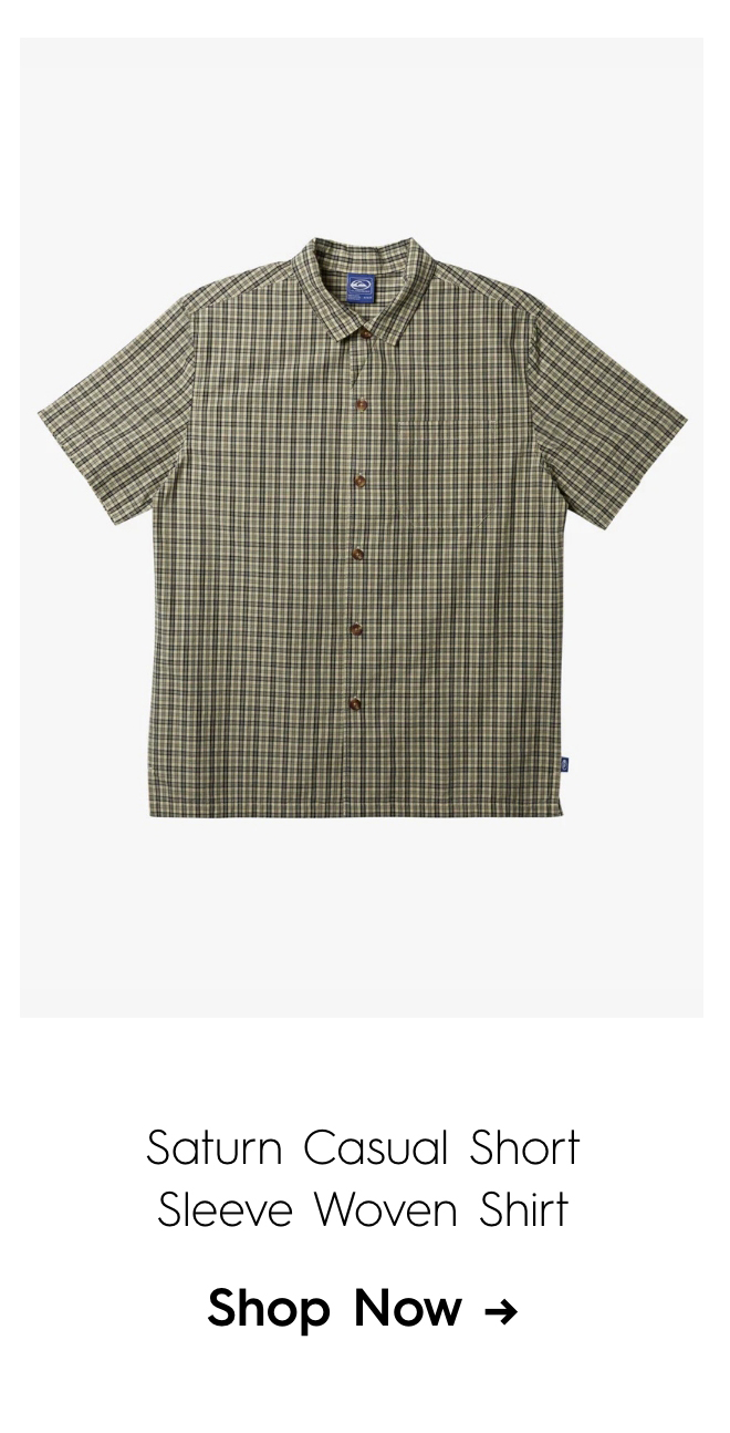 Saturn Casual Short Sleeve Woven Shirt