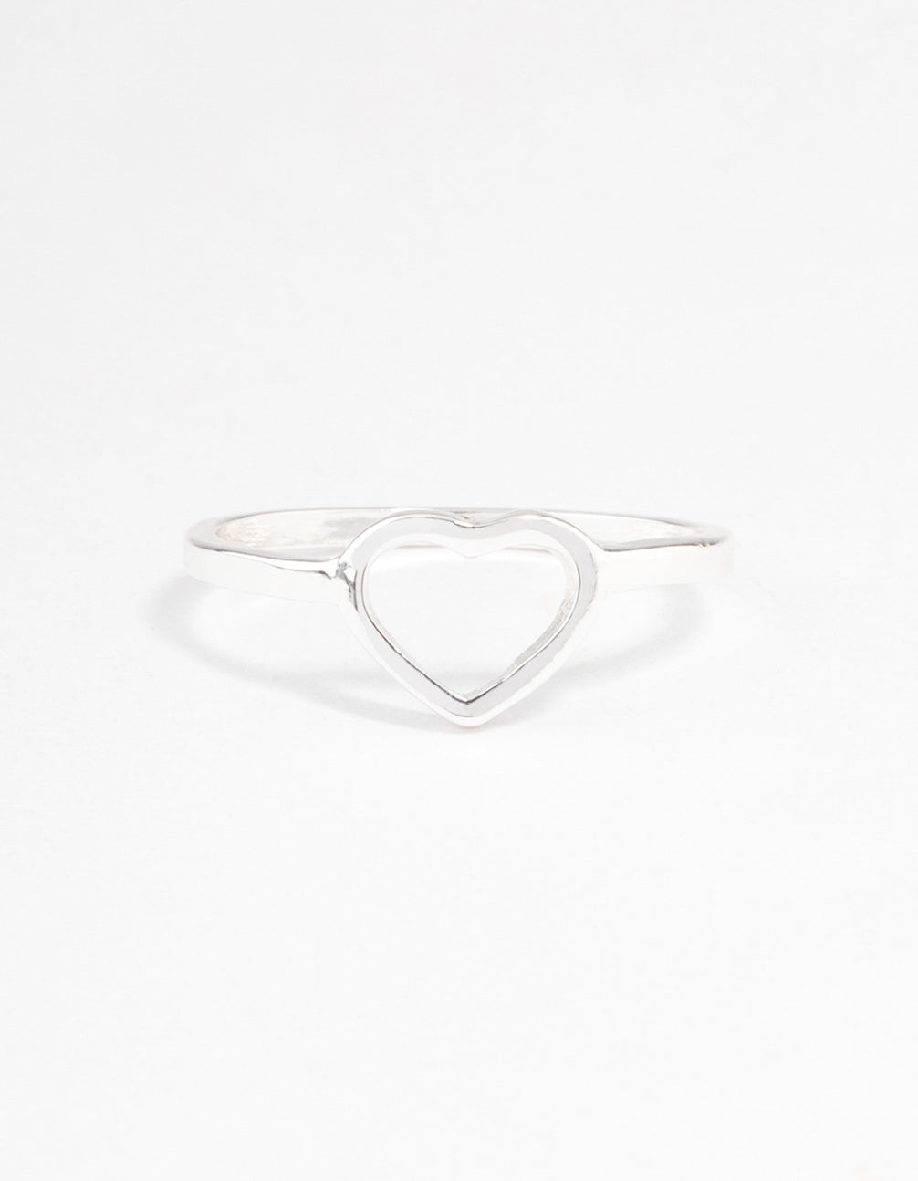 Image of Silver Open Heart Ring