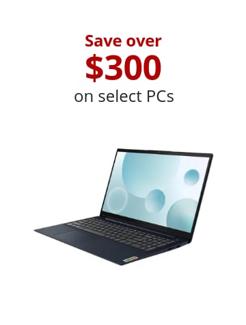 Save over $300 on select PCs