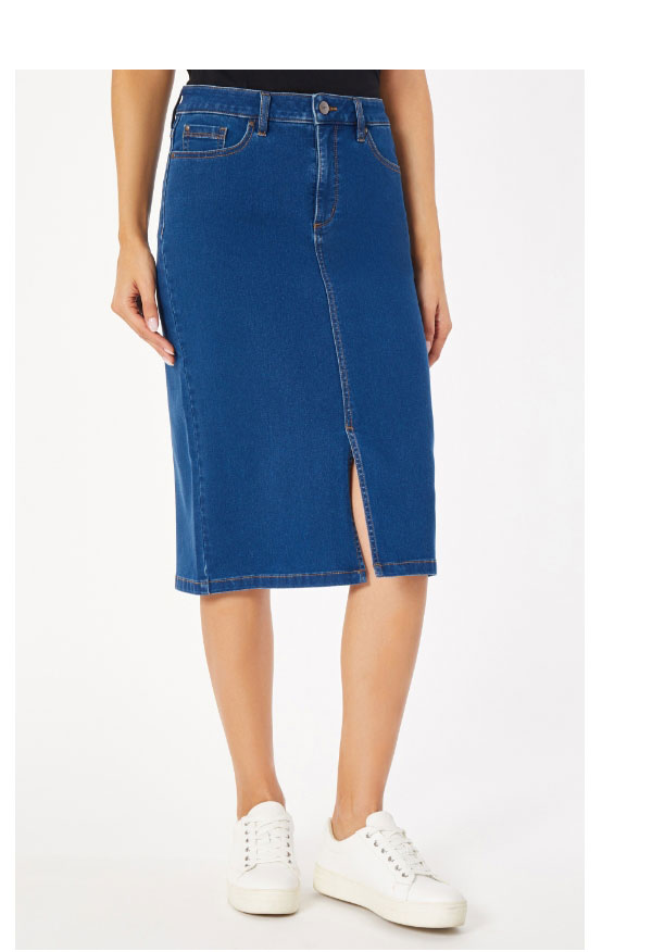 Denim Pencil Skirt