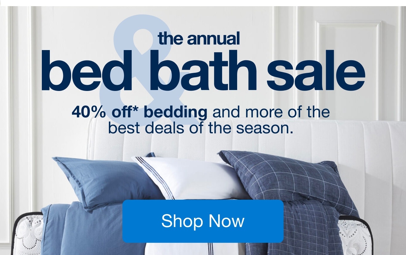 The Annual Bed & Bath Sale â€” Shop Now!