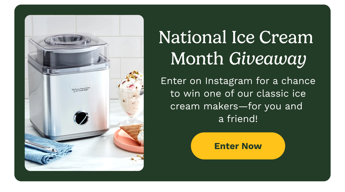 National Ice Cream Month Giveaway - Enter Now