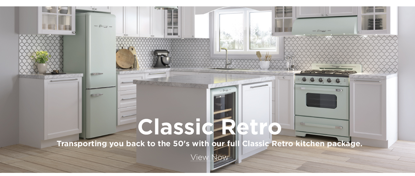 Transporting you back to the 50's with our full Classic Retro kitchen package.