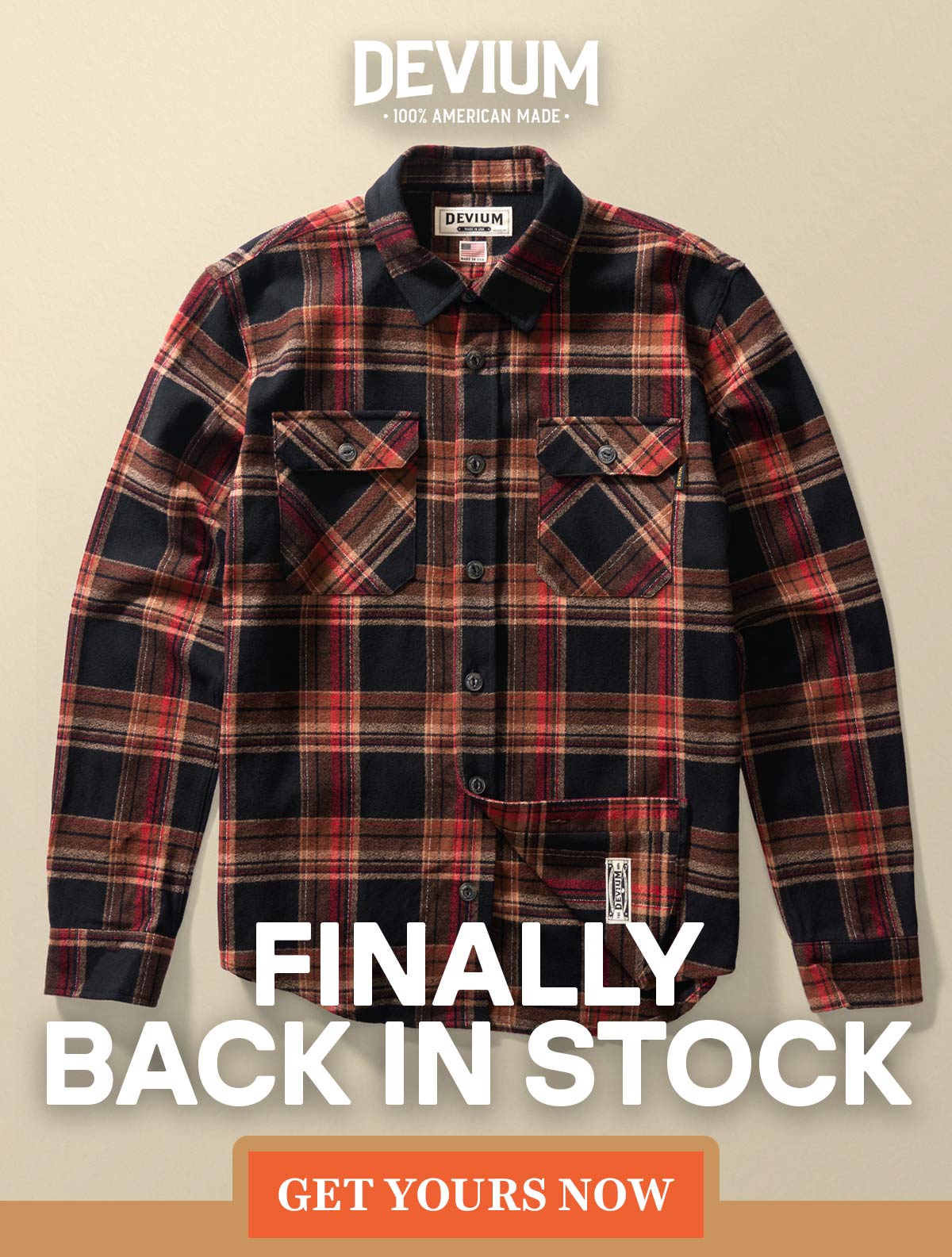 The Gold Rush Flannel - Back In Stock