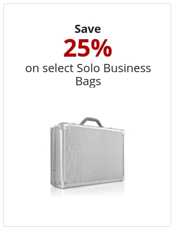 Save 25% on select Solo Business Bags