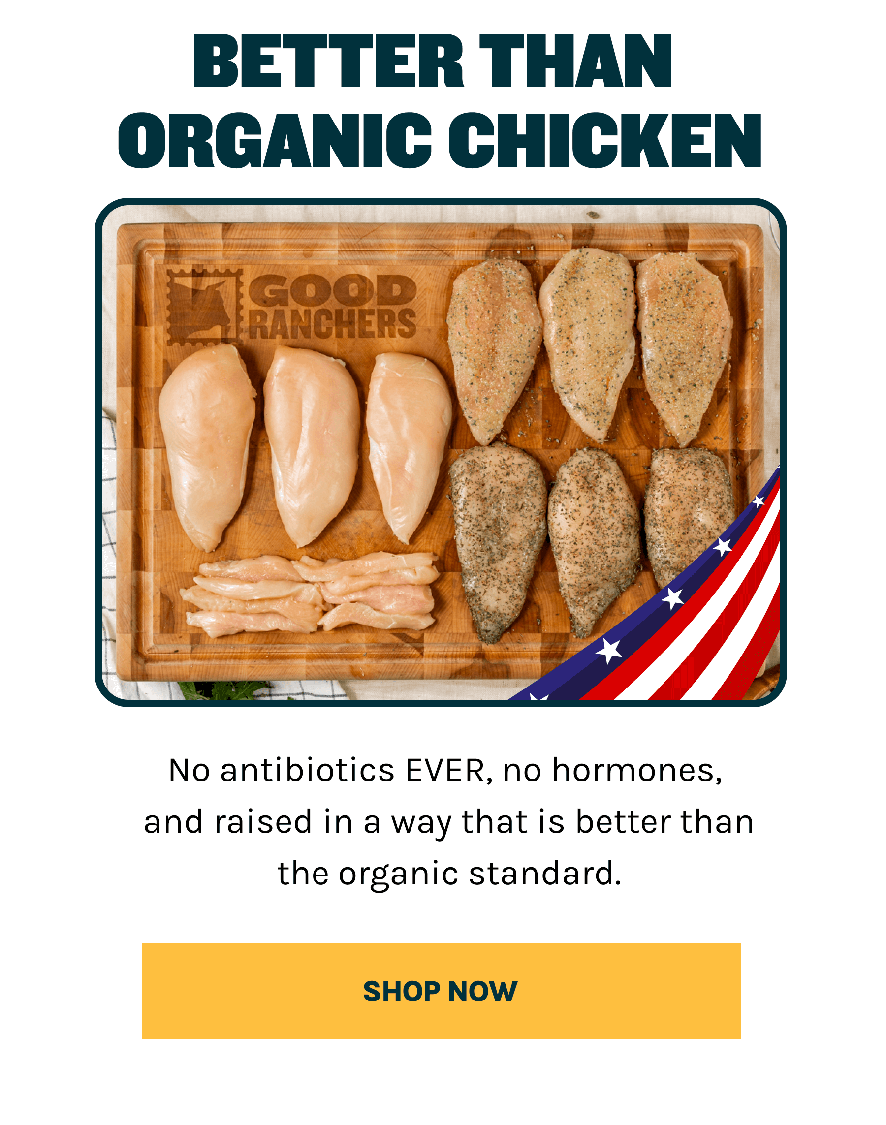 Better than Organic chicken box - no antibiotics ever