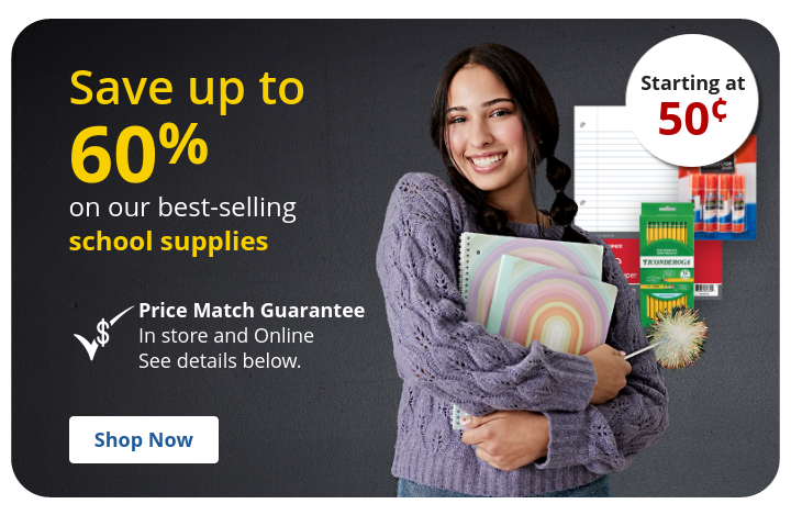 Save up to 60% off on Best Selling School Suppliers