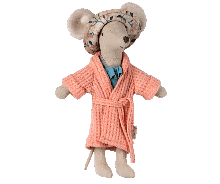 Image of Bathrobe - Coral, Dad/Mum Mouse