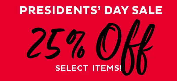 25% off select items