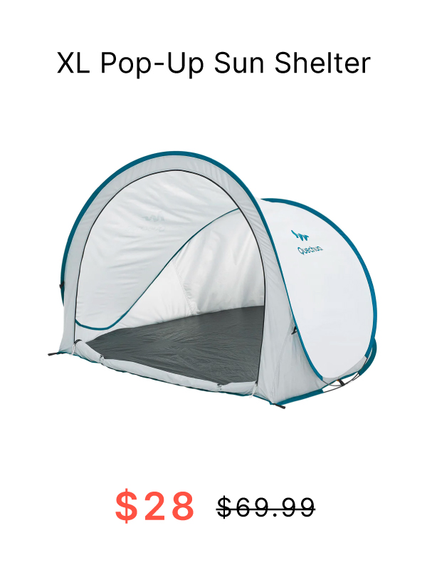 Quechua 22" Extra Large Pop-Up Tent, Now $28