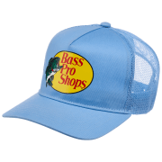 Bass Pro Shops Mesh Trucker Cap - Light Blue