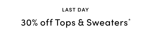 30% off Tops & Sweaters