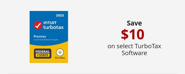 Save $10 on select TurboTax Software