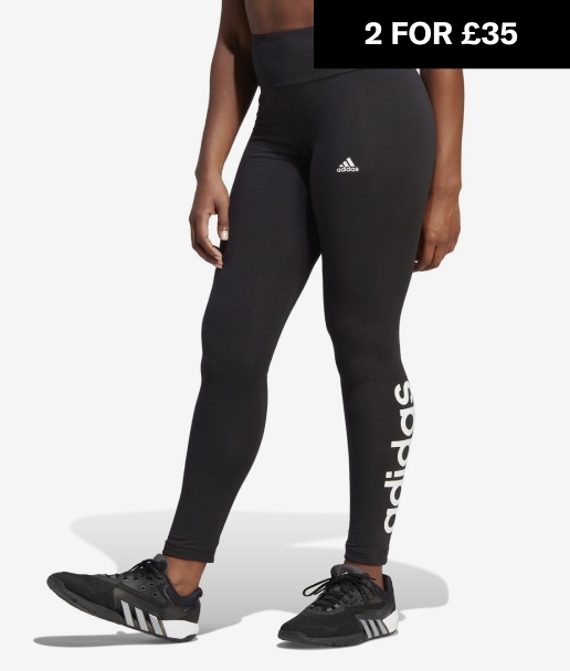 adidas Essentials Linear Leggings Womens, 2 FOR £35