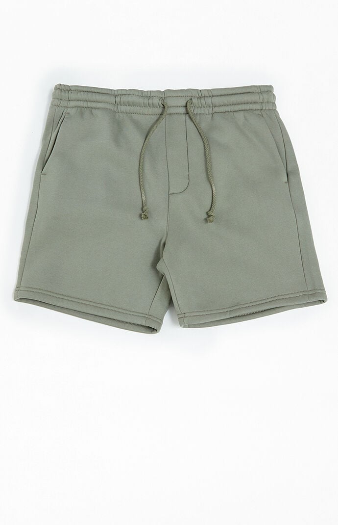 Image: Light Gray Fleece Volley Shorts