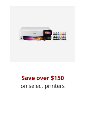 Save up to XX % on select printers